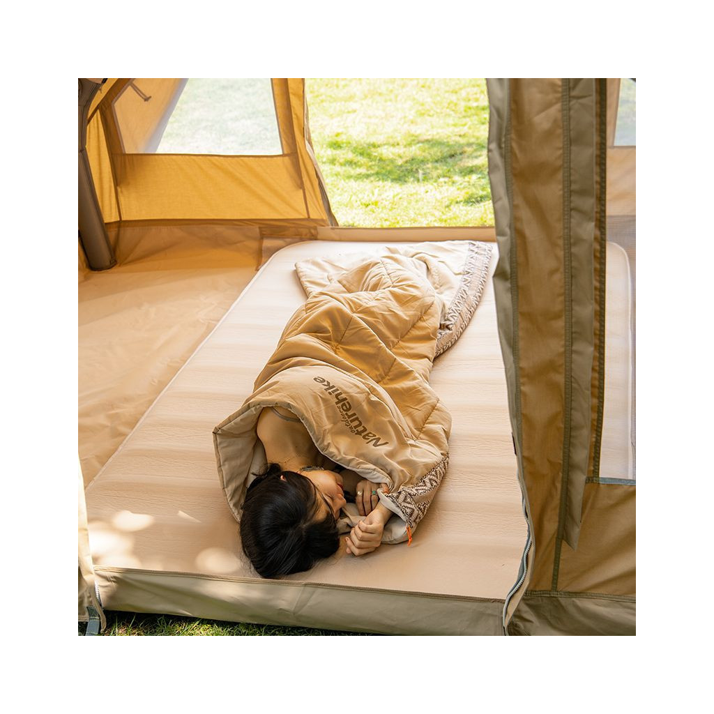 Спальний мішок Naturehike L150 NH20MSD05 правий (13°C) бежевий (6976023922299)