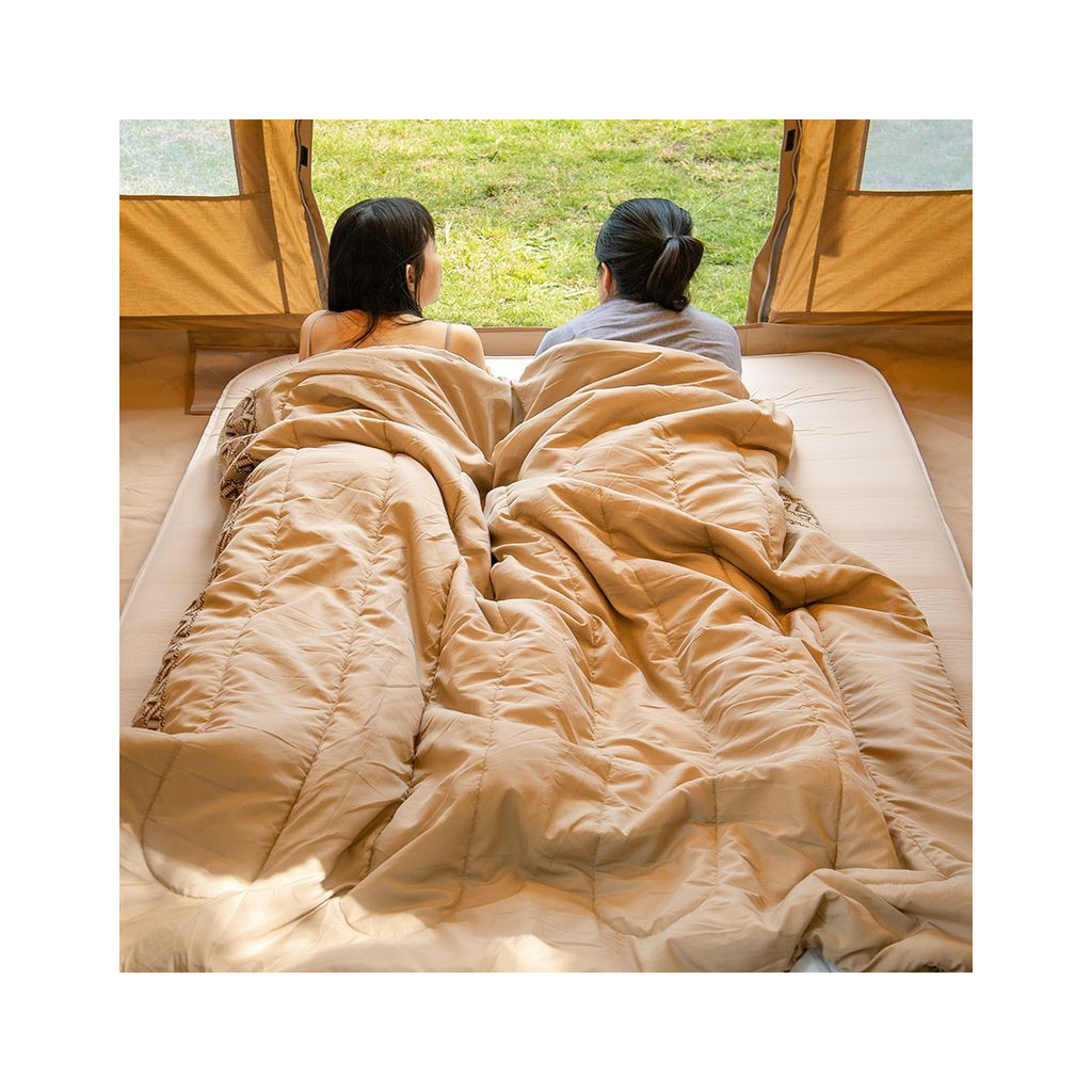 Спальний мішок Naturehike L150 NH20MSD05 правий (13°C) бежевий (6976023922299)