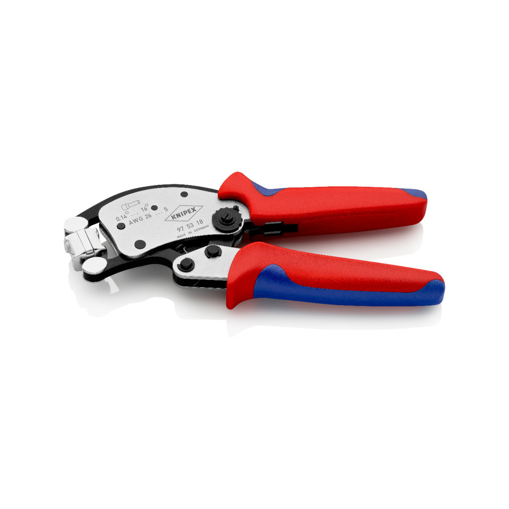 Затиск для клем KNIPEX з поворотною головкою, для контактних гільз (97 53 18)