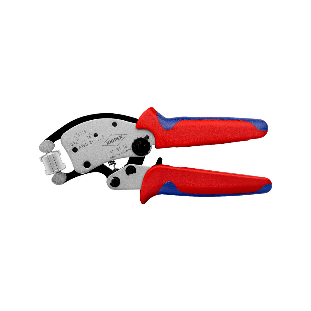 Затиск для клем KNIPEX з поворотною головкою, для контактних гільз (97 53 18)