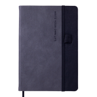 Notebook Buromax RECORD A5 96 sheets dot, gray (BM.295310-09)