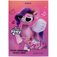 Кольоровий картон Kite А4 двосторонній My Little Pony 10 аркушів (LP24-255)