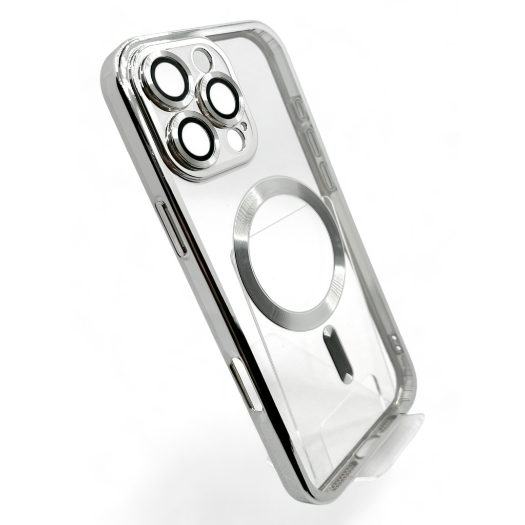 Чохол до мобільного телефона BeCover TPU Chrome Case (MagSafe) для Apple iPhone 16 Pro Silver (712083) Чохол до мобільного телефона BeCover TPU Chrome Case (MagSafe) для Apple iPhone 16 Pro Silver (712083)