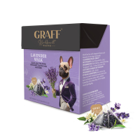 Graff Lavender Walk Black tea with the aroma of bergamot and lavender 20 pyramids of 1.8 g each (4820279611129)