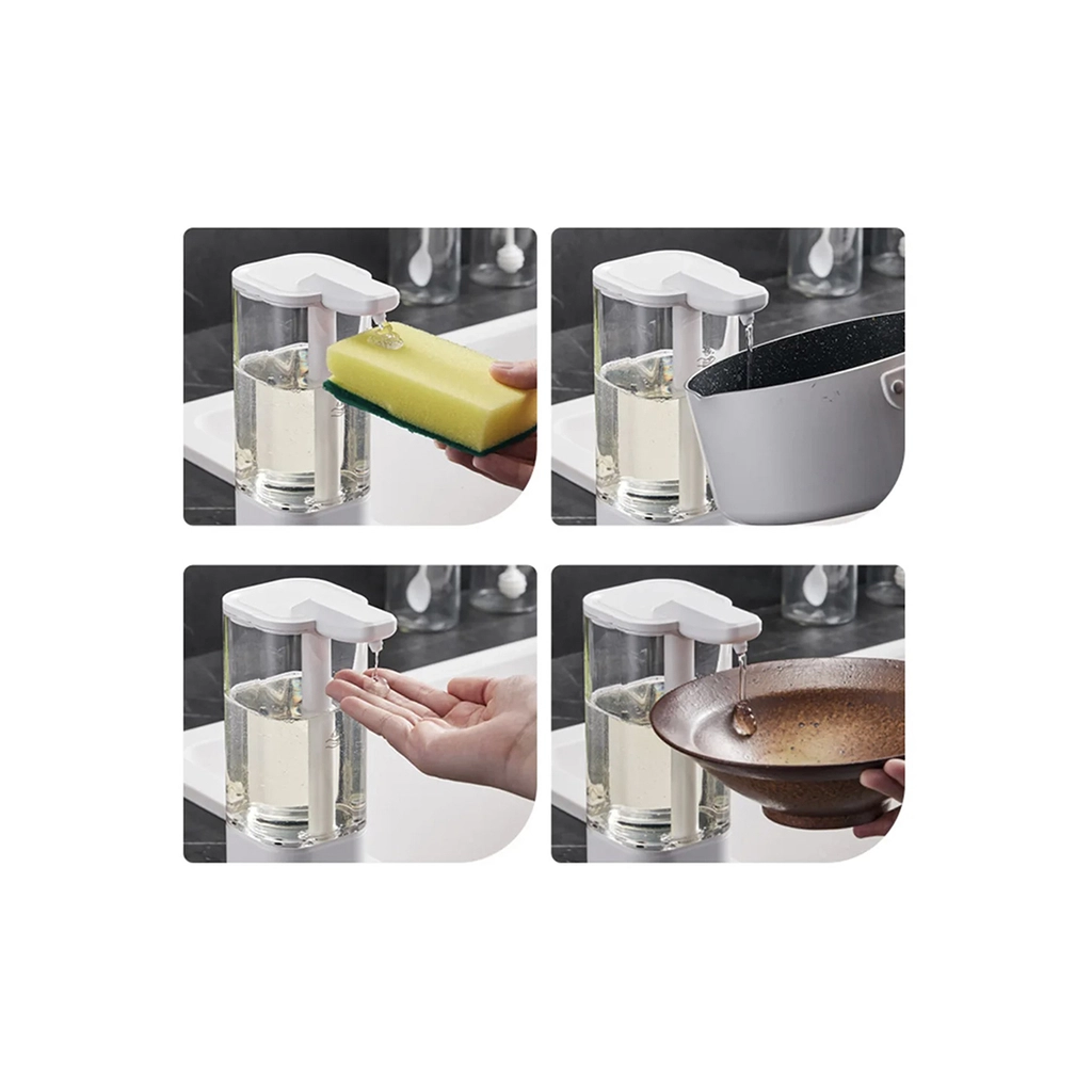 Дозатор для рідкого мила Xiaomi Pulaka LQ 550ml White Безконтактний для мила, миття посуду (Ф32858)