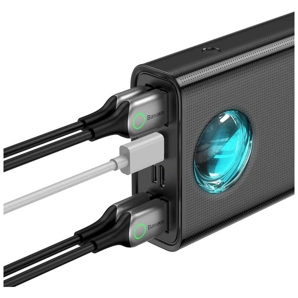 Батарея універсальна Baseus Amblight Digital Quick 30000mAh 65W, Black (PPLG00101)