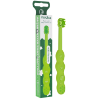 Дитяча зубна щітка Nordics Baby 4080 Soft зелена (3800501908235)