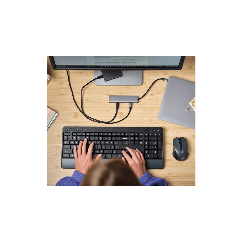 Концентратор Trust USB-C to 5xUSB-C aluminium 0.1m grey (25136_TRUST) Концентратор Trust USB-C to 5xUSB-C aluminium 0.1m grey (25136_TRUST)