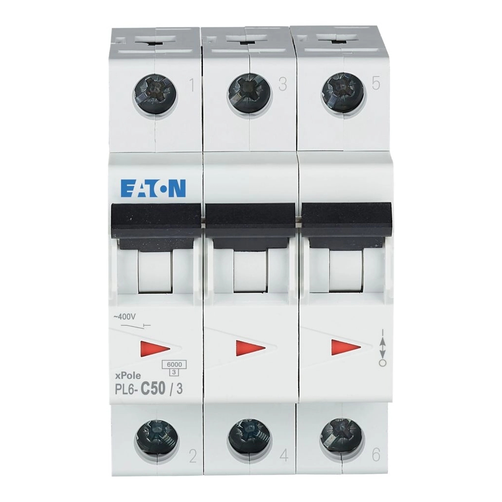 Автоматичний вимикач Eaton 3-п. М3 С 50А PL6 6кА Автоматичний вимикач Eaton 3-п. М3 С 50А PL6 6кА