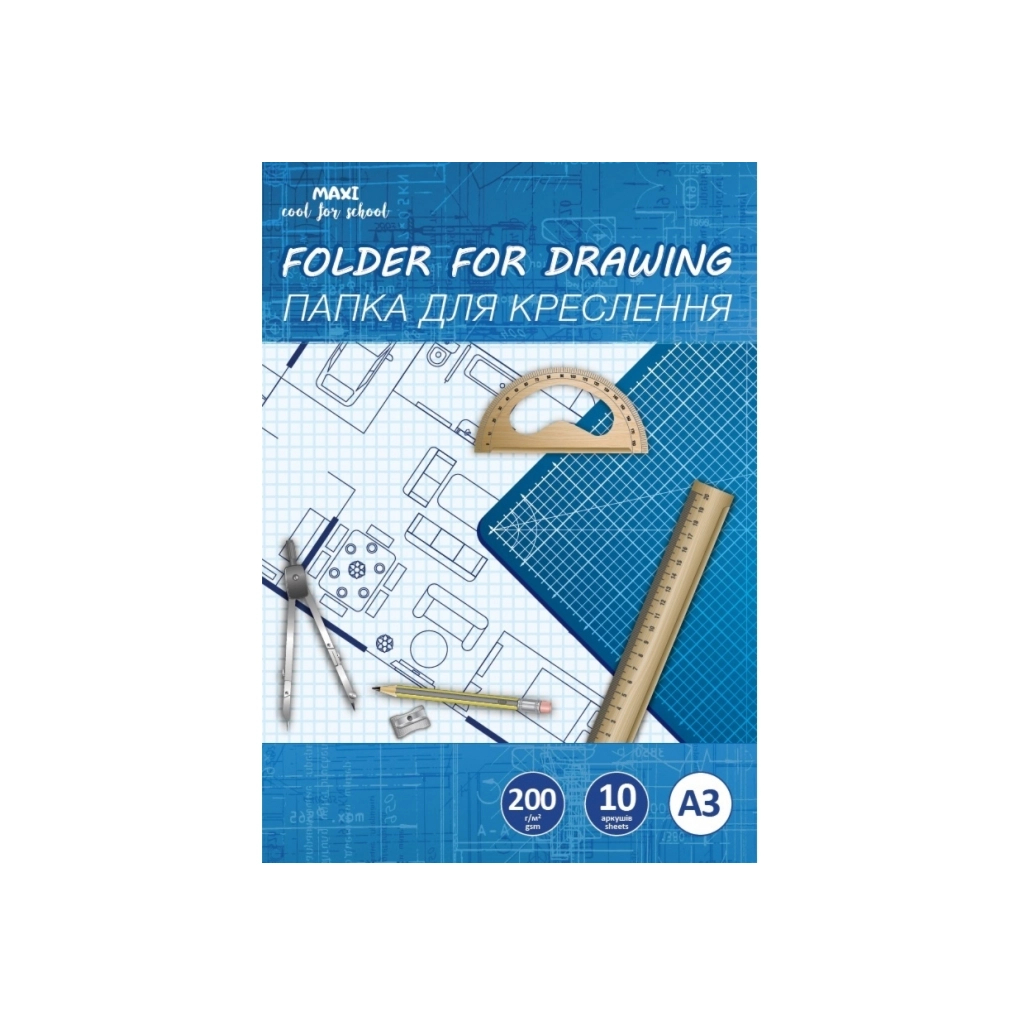 Папір для креслення Buromax А3, 200 г/м2, 10 аркушів (MX32011)