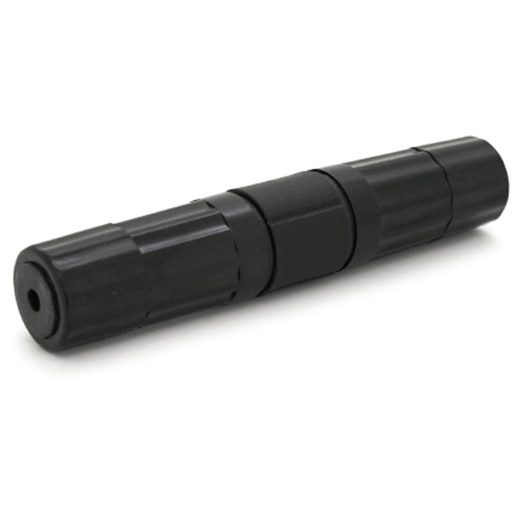 Зрощувач Voltronic 1+1 RJ45 UTP 5e 8P8C IP68, black (16628)