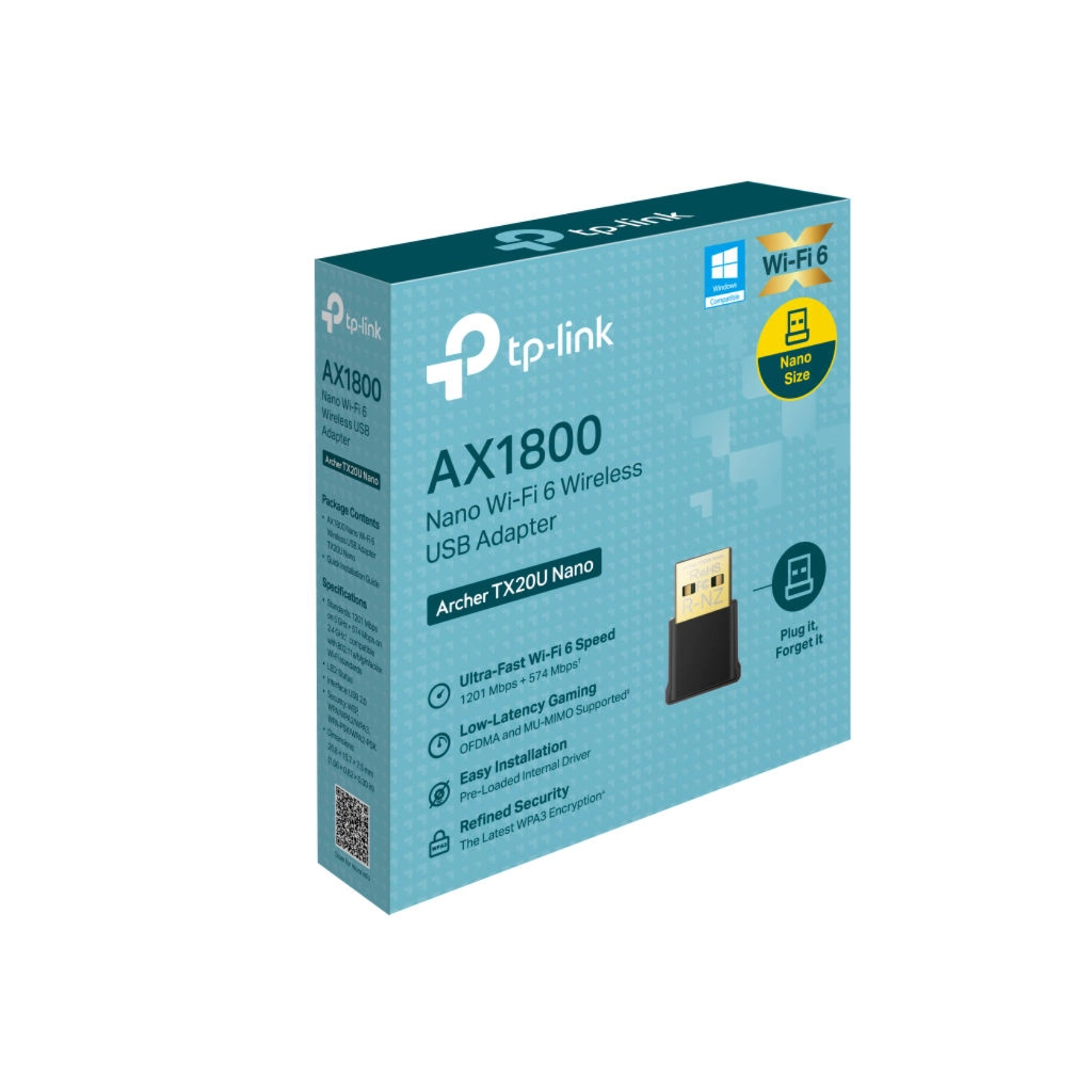 Мережева карта Wi-Fi TP-Link Archer TX20U Nano (ARCHER-TX20U-NANO) Мережева карта Wi-Fi TP-Link Archer TX20U Nano (ARCHER-TX20U-NANO)