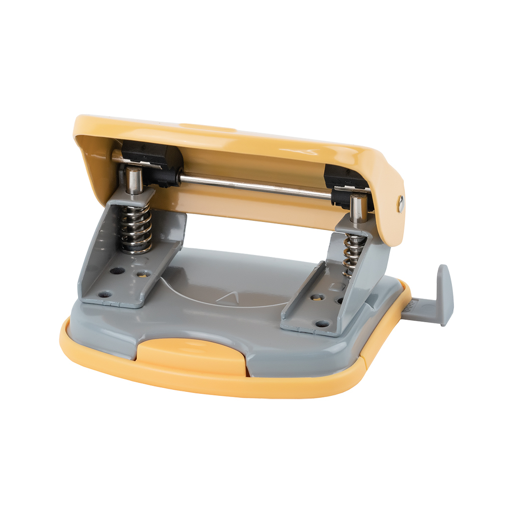 Діркопробивач Axent Exakt-2 металевий, 30арк, Earth colors жовтий (3930-26-A)