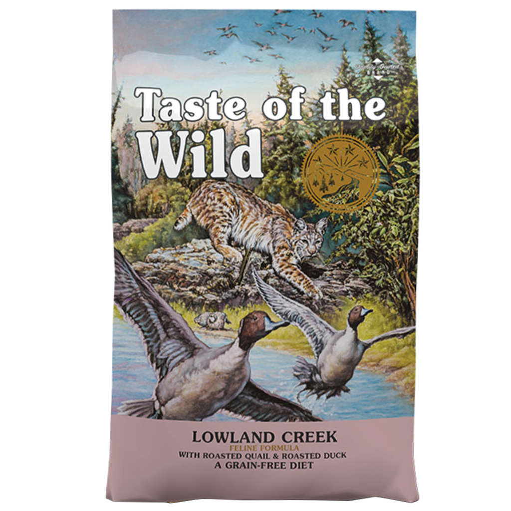 Сухий корм для кішок Taste of the Wild Lowland Creek Feline Formula з перепілкою та качкою 2 кг (0074198614424)