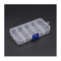 Box for tools Voltronic organizer for small parts 130 x 25 x 65 mm, 10 compartments (Box-130 x 25 x 65)