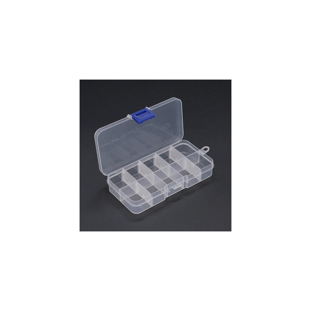 Ящик для інструментів Voltronic органайзер для дрібних деталей 130 х 25 х 65 мм, 10 відділень (Box-130 х 25 х 65)