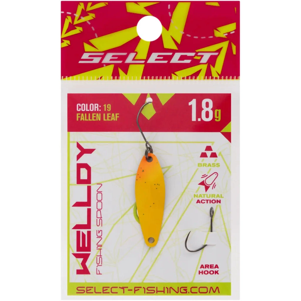 Блешня Select Welldy 1.8g 31mm 19 Fallen Leaf (1870.80.96) Блешня Select Welldy 1.8g 31mm 19 Fallen Leaf (1870.80.96)