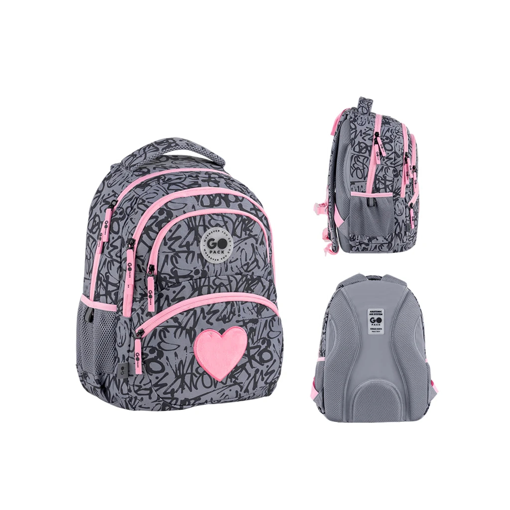 Рюкзак шкільний GoPack Education 175M-4 Fluffy Heart (GO26-175M-4)