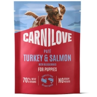 Canned food for dogs Carnilove Turkey & Salmon with Blueberries Puppies 300 g (8595602583706)