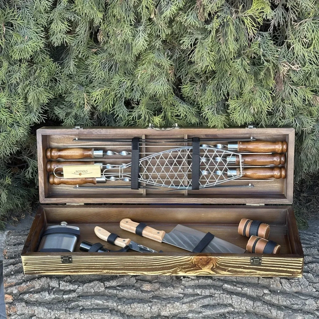 Набір для барбекю Metalzavod Майстер BBQ світла текстура (PN-BBQ-TLT)