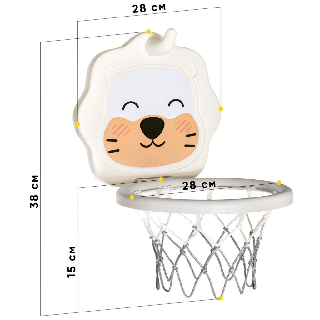Ігровий набір Mealux Баскетбольний кошик Sonic (KD-H012 White)