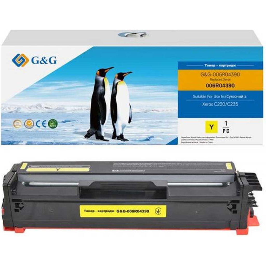Картридж G&G Xerox C230/C235 Yellow 1.5K (G&G-006R04390)