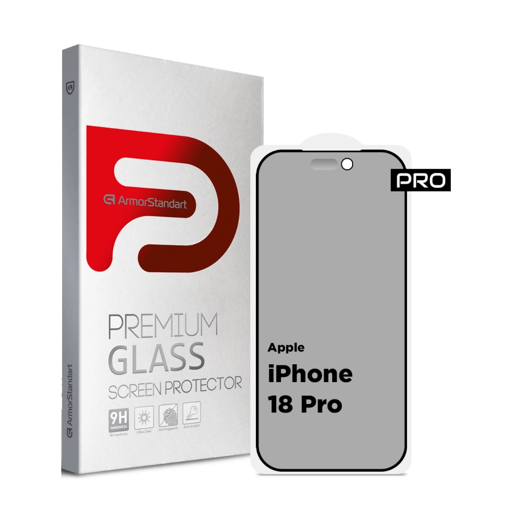 Скло захисне Armorstandart Pro Anti-spy Matte Apple iPhone 18 Pro (ARM92431)