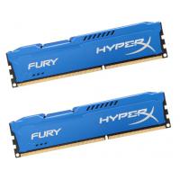 Модуль пам'яті для комп'ютера DDR3 8Gb (2x4GB) 1866 MHz HyperX Fury Blu Kingston Fury (ex.HyperX) (HX318C10FK2/8)