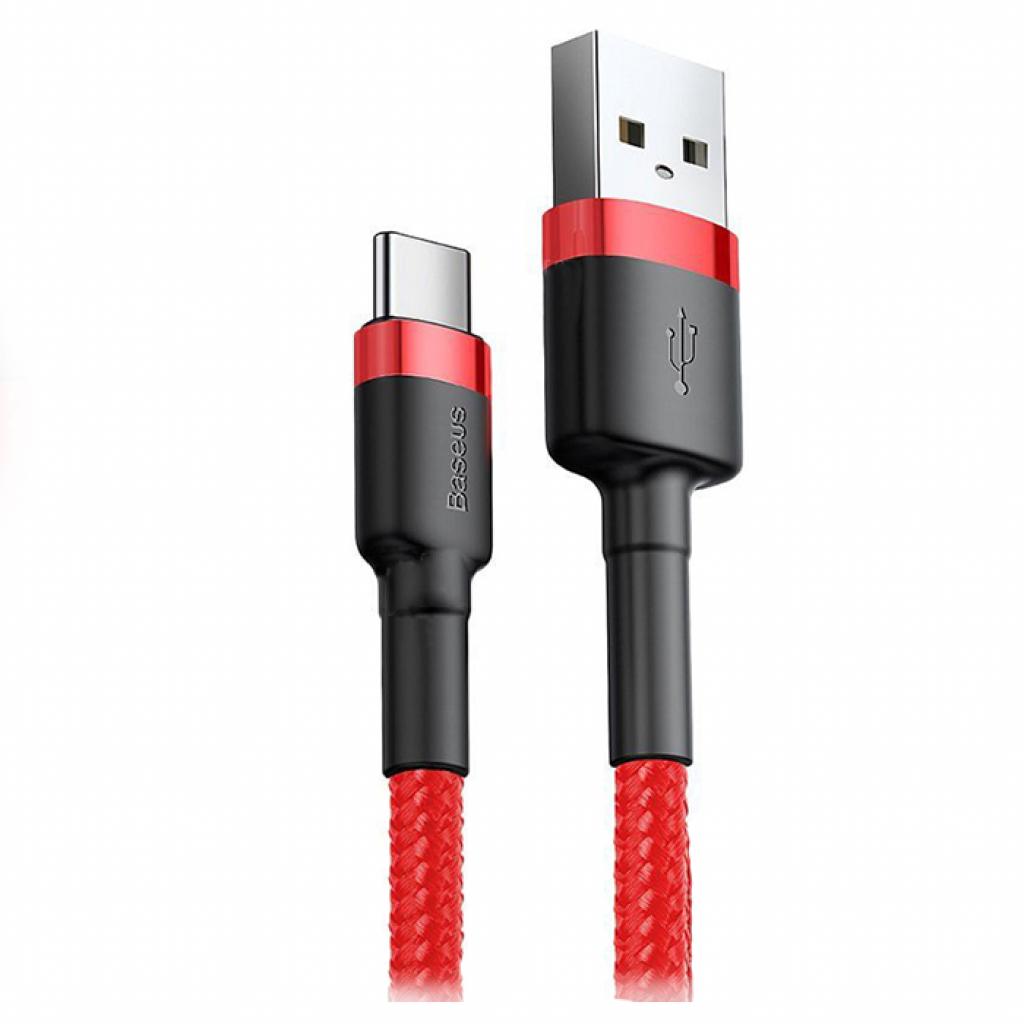 Дата кабель USB 2.0 AM to USB-C 1.0m Cafule 3A red+red Baseus (CATKLF-B09) Дата кабель USB 2.0 AM to USB-C 1.0m Cafule 3A red+red Baseus (CATKLF-B09)