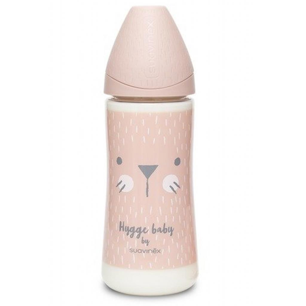 Пляшечка для годування Suavinex Hygge Затишні історії, 360 мл, рожева (306697)