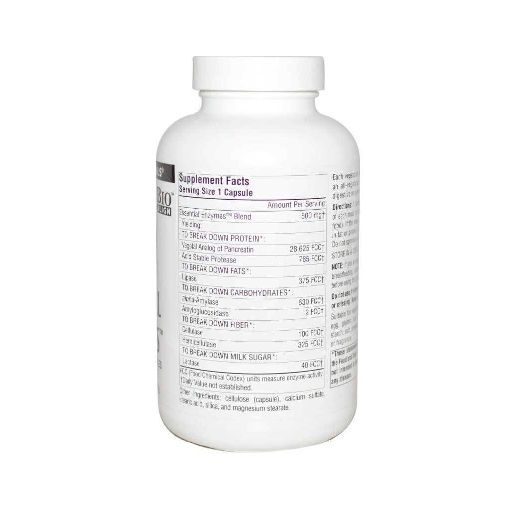 Пробіотики Source Naturals Ефірні Ензими 500мг, 60 гелевих капсул (SN1301)