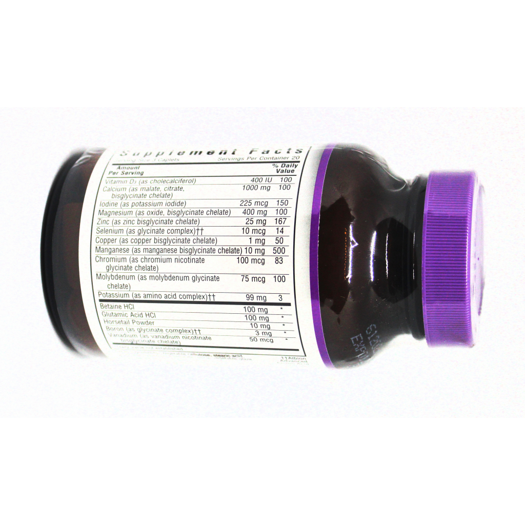 Мінерали Bluebonnet Nutrition Хелатні Мультімінерали без Заліза, Albion, 60 капсул (BLB0206)