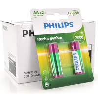 Акумулятор Philips AA 2000mAh Ni-MH * 2 (R6B2A00T/93)