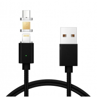 Дата кабель USB 2.0 AM to Lightning + Micro 5P + Type-C Black Armorstandart (ARM50683)