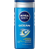 Shower gel Nivea Men 3 in 1 Arctic Ocean For body, face and hair 250 ml (4005900654250/4006000009391)