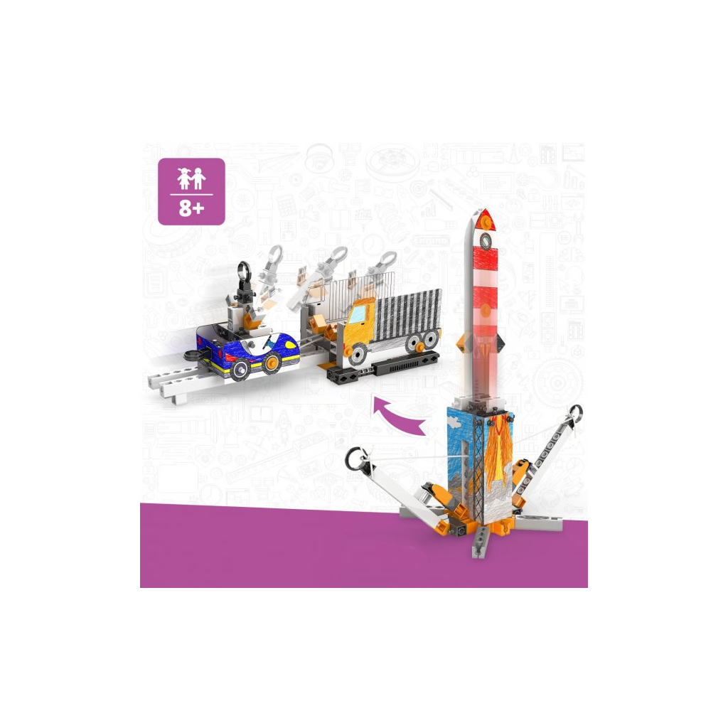 Конструктор Engino Stem Як працює інерція (STL26) Конструктор Engino Stem Як працює інерція (STL26)