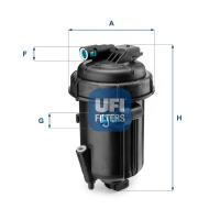 Fuel filter UFI 55.163.00