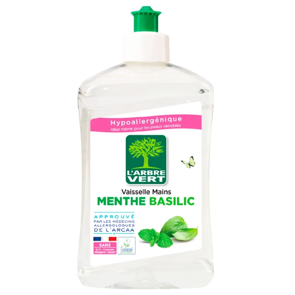 Засіб для ручного миття посуду L'Arbre Vert М'ятний базилік 500 мл (3450601023897/3450601047114)