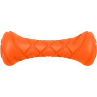 Dog toy Collar PitchDog dumbbell for fetch 19 cm yellow-hot (62394)