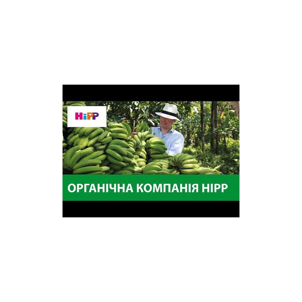 Дитяче пюре HiPP Яблука з бананами та печивом Фрукти і злаки, 190 г (9062300132479)