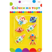 Свічка Maxi Космос 6 шт на торт (MX624028)