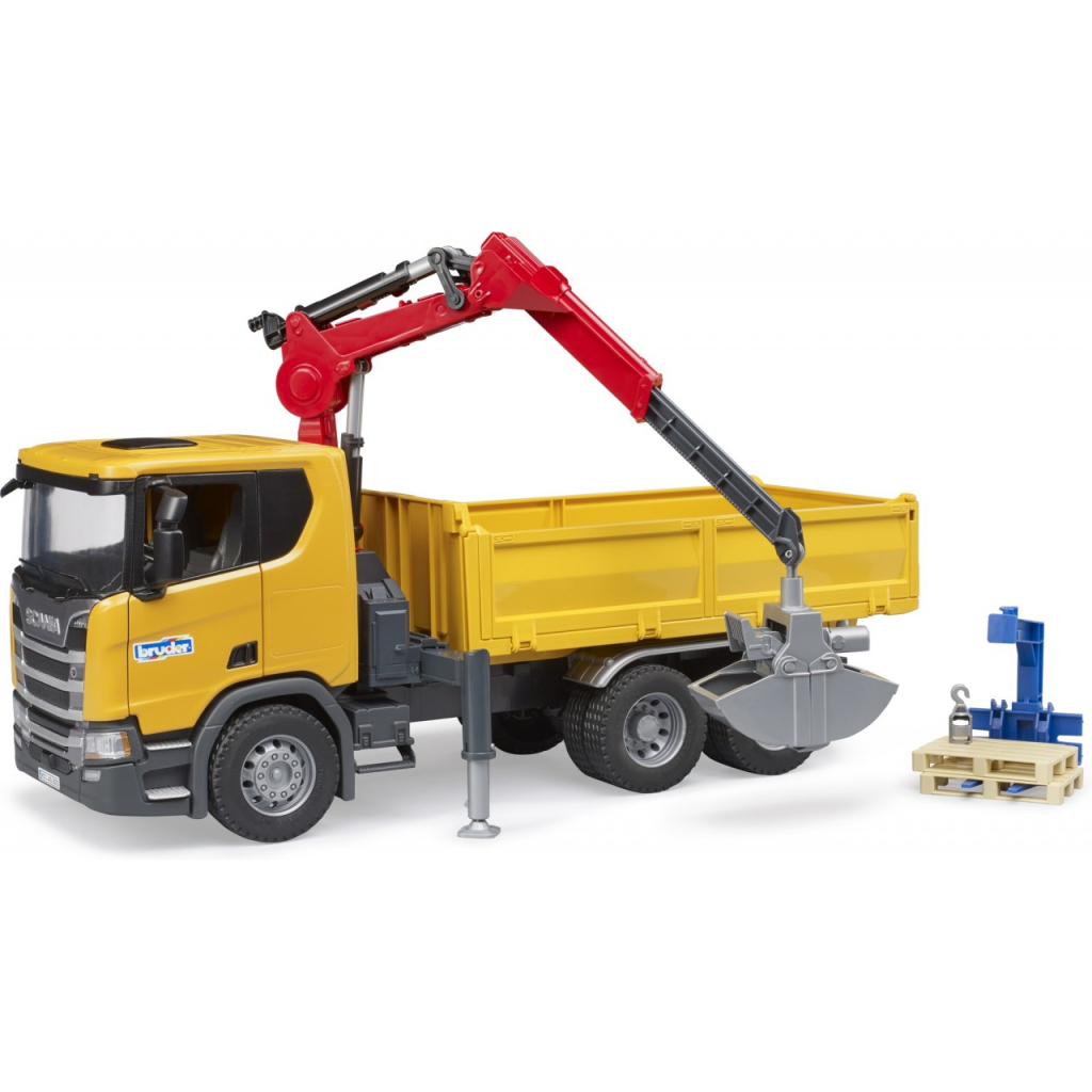 Спецтехніка Bruder Scania Super 560R з краном-маніпулятором 1:16 з аксесуарами (03551)