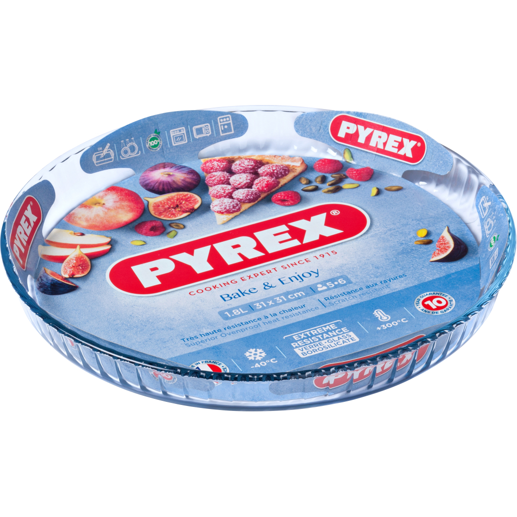 Форма для випікання Pyrex BakeEnjoy Flan 30 см кругла (814B000/8046)