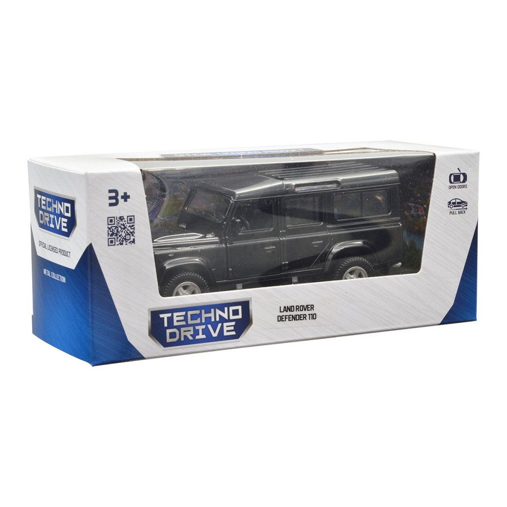 Машина TechnoDrive Land Rover Defender 110 чорний (250341U)