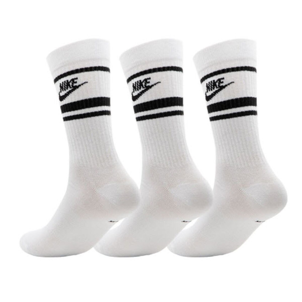 Шкарпетки Nike U NK NSW EVERYDAY ESSENTIAL CR 3PR DX5089-103 38-42 3 пари Білий/Чорний (196148786217)
