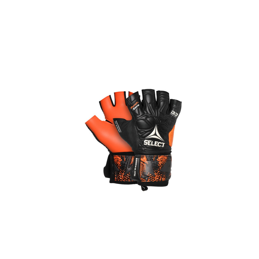 Воротарські рукавиці Select Goalkepeer Gloves Futsal Liga 609330-201 33 11 (201) Чорно-помаранчові (5703543212095)
