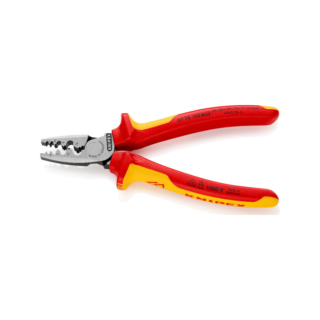 Затиск для клем KNIPEX для тонкостінних контактних гільз (97 78 180)