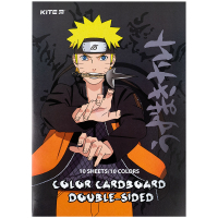 Кольоровий картон Kite А4 двосторонній Naruto 10 аркушів (NR24-255)