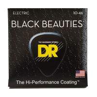Струни для гітари DR Strings Black Beauties Electric - Medium (10-46) (BKE-10)