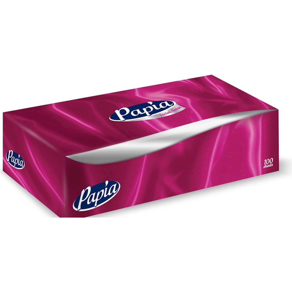 Серветки косметичні Papia 2 шари 100 шт. (8690536020447) Серветки косметичні Papia 2 шари 100 шт. (8690536020447)